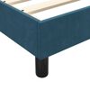 vidaXL Boxspring met matras fluweel donkerblauw 80x220 cm