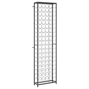 vidaXL Wijnrek voor 95 flessen 54x18x200 cm smeedijzer zwart