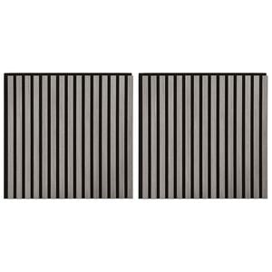 vidaXL Wandpanelen 2 st 60,5 x 60 cm Grijs