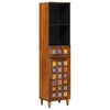 vidaXL Badkamerkast Walnotenhout 38 x 33 x 160 cm