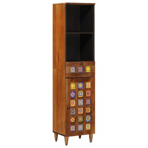 vidaXL Badkamerkast Walnotenhout 38 x 33 x 160 cm