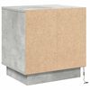 vidaXL Nachtkastje 2 pcs Beton Grijs 44 x 34,5 x 45 cm Bewerkt hout