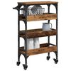 vidaXL Keuken Trolley Oud Hout 53 x 20 x 76 cm Bewerkt hout