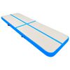 vidaXL Gymnastiekmat met pomp opblaasbaar 300x100x20 cm PVC blauw