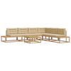 vidaXL 7 st Buiten bankenset Polyester Wit