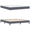vidaXL Boxspringbed met matras Donkergrijs 180 x 200 cm Stof