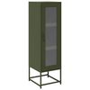 vidaXL Hoge kast 36x39x123 cm koudgewalst staal olijfgroen