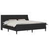 vidaXL Bedframe met matras Zwart 180 x 200 cm fluweel