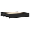 vidaXL Bedframe zonder matras 180x200 cm spaanplaat zwart