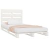 vidaXL Bedframe zonder matras massief grenenhout wit 90x200 cm