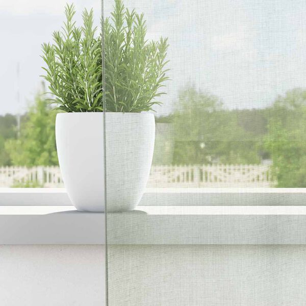 vidaXL Gordijnen voile met lussen 2 st 140x140 cm lichtgrijs