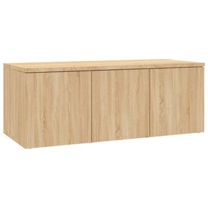 vidaXL Tv-meubel 80x34x30 cm bewerkt hout sonoma eikenkleurig