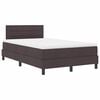 vidaXL Boxspringbed met matras Donkerbruin 120 x 190 cm Stof