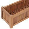 vidaXL Plantenbak verhoogd 100x30x25 cm massief teakhout