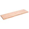 vidaXL Wandschap 140x40x(2-4)cm behandeld massief eikenhout lichtbruin