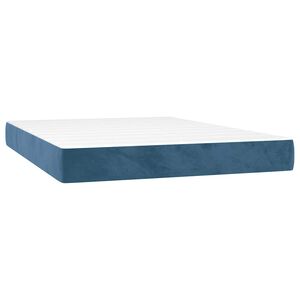 vidaXL Pocketveringmatras 210 x 140 x 20 cm Donkerblauw