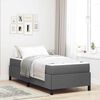 vidaXL Boxspringbed Donkergrijs 80 x 200 cm Stof