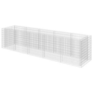 vidaXL Gabion plantenbak verhoogd 450x90x100 cm gegalvaniseerd staal