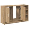 vidaXL Badkamerkast Artisan Eiken 90 x 29 x 55 cm Bewerkt hout