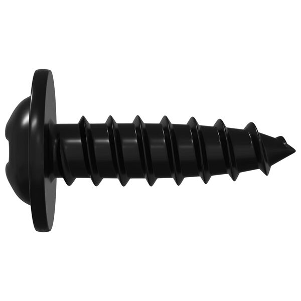 vidaXL Zelftappende Nagel 16364 pcs Zwart 3,5 x 12 mm IJzer