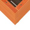 vidaXL Plantenbak 50x50x72,5 cm massief grenenhout wasbruin