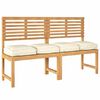 vidaXL Palletkussen voor zitting 4 pcs Crème 40 x 40 x 8 cm