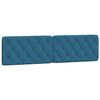 vidaXL Bedframe zonder matras fluweel blauw 200x200 cm