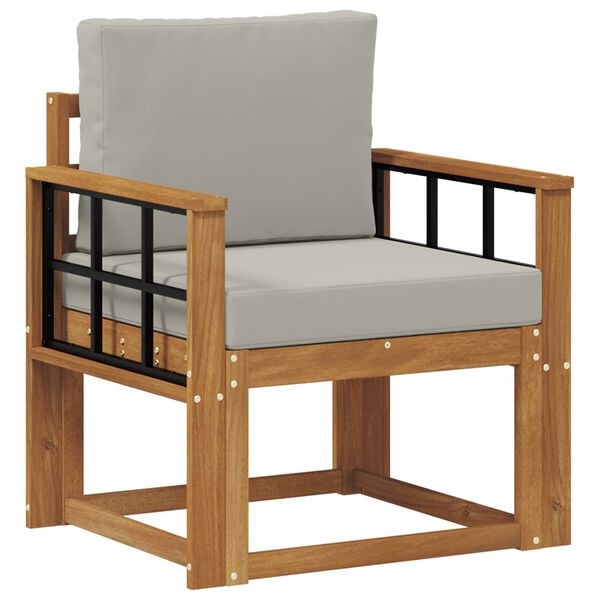 vidaXL Tuinbank Massief Acaciahout en Polyester