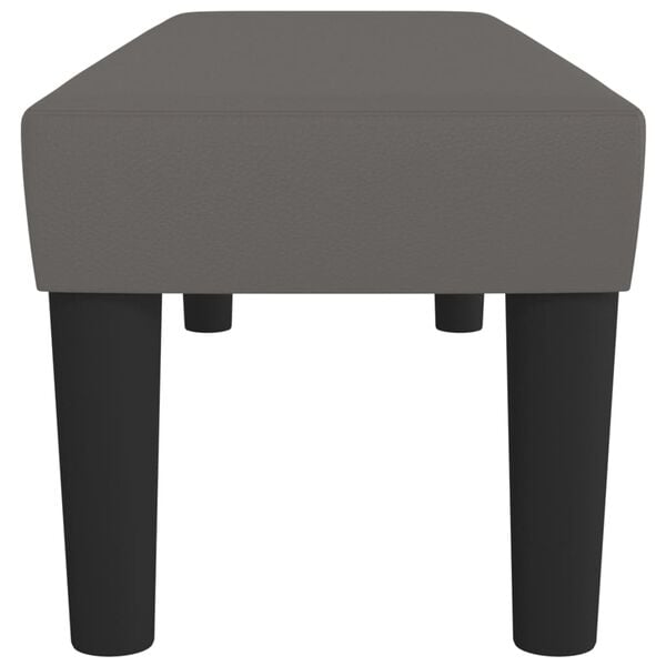 vidaXL Bankje 100x30x30 cm kunstleer grijs