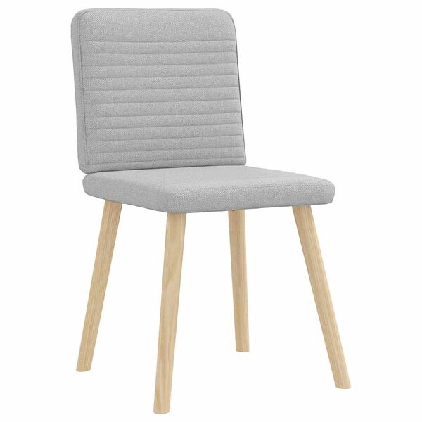vidaXL Eetkamerstoelen 2 st stof wolk grijs