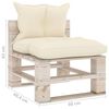 vidaXL 5-delige Loungeset met kussens pallet grenenhout