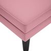 vidaXL Chaise longue met kussen en rechterarmleuning fluweel roze