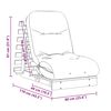 vidaXL Futon slaapbank met matras 60x206x11 cm geïmpregneerd hout