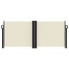 vidaXL Windscherm uittrekbaar 100x600 cm cr&egrave;me