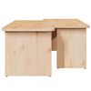 vidaXL Salontafel 2 pcs Naturel Massief grenenhout