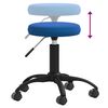 vidaXL Massagekruk fluweel blauw