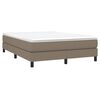 vidaXL Boxspring bed stof taupe 140x190 cm