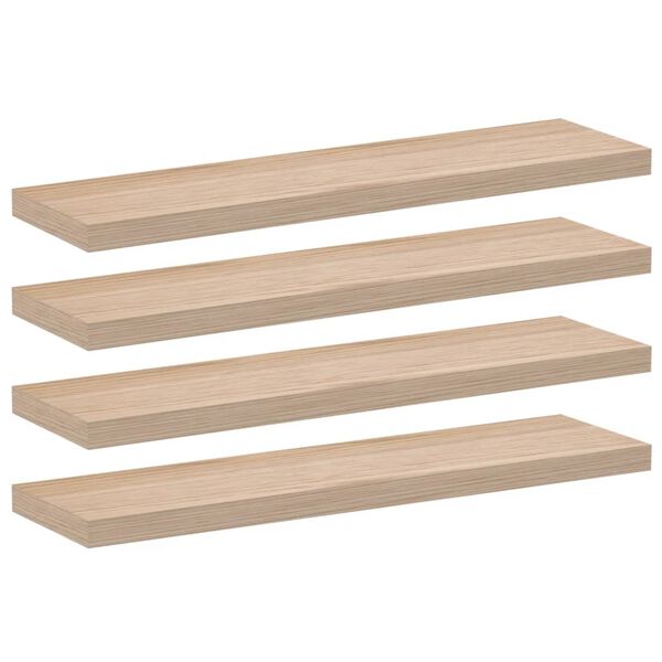 vidaXL Wandschapppen 4 st 90x23,5x4 cm bewerkt hout