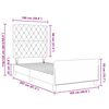 vidaXL Boxspringbed met hoofdeinde Zwart 100 x 200 cm Fluweel