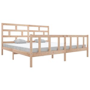 vidaXL Bedframe massief grenenhout 200x200 cm
