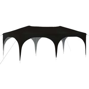 vidaXL Pop-up partytent 575 x 288 x 245 cm Zwart Oxford Stof
