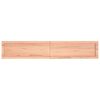 vidaXL Wandschap 160x30x(2-4)cm behandeld massief eikenhout lichtbruin