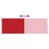 vidaXL Windscherm uittrekbaar 160x500 cm rood