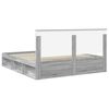 vidaXL Bedframe Grijs Sonoma 200 x 200 cm Massief grenenhout