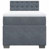 vidaXL Boxspring met matras fluweel donkergrijs 100x200 cm