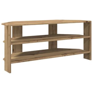 vidaXL HoekTVKast Artisan Eiken 102x40,5x45cm Bewerkt hout