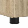 vidaXL Badkamermeubelset 3 pcs Sonoma Eiken Geperst Hout en Metaal