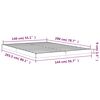 vidaXL Bedframe massief grenenhout 140x200 cm