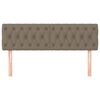 vidaXL Hoofdborden 2 st 80x7x78/88 cm stof taupe