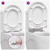 vidaXL Toiletzitting Verstelbaar Wit 48 x 36,5 x 4,5 cm Polypropyleen